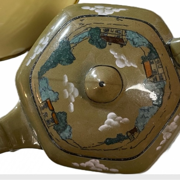 Tea pot.. Antique Buffalo pottery. 1924 Fallowfield hunting scene.Deldare Ware. - Picture 5 of 5